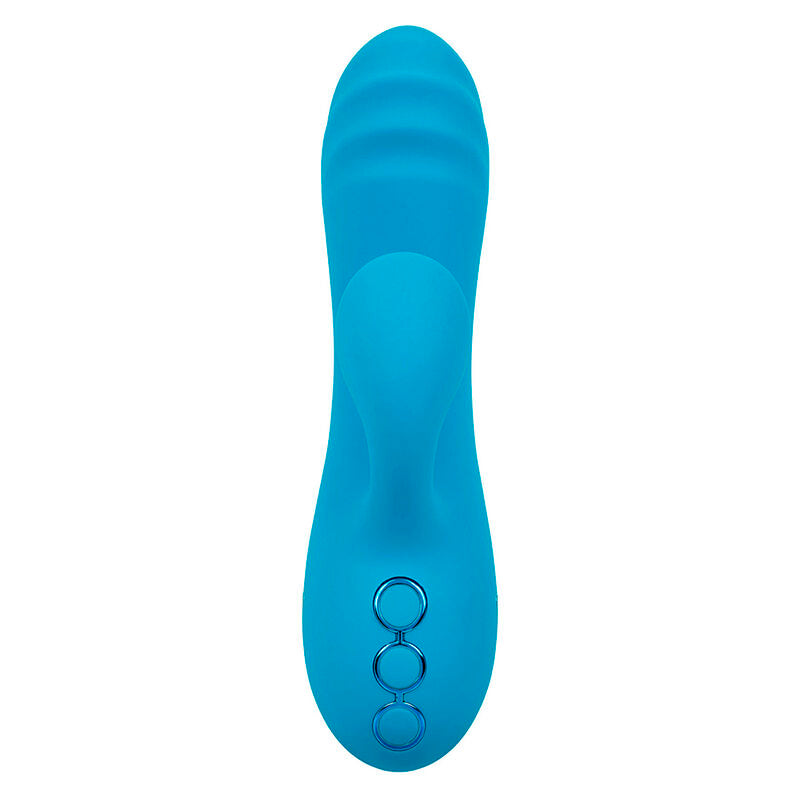 CALEXOTICS SUNSET BEACH SEDUCER VIBRADOR E ESTIMULADOR 10 FUNyoES AZUL