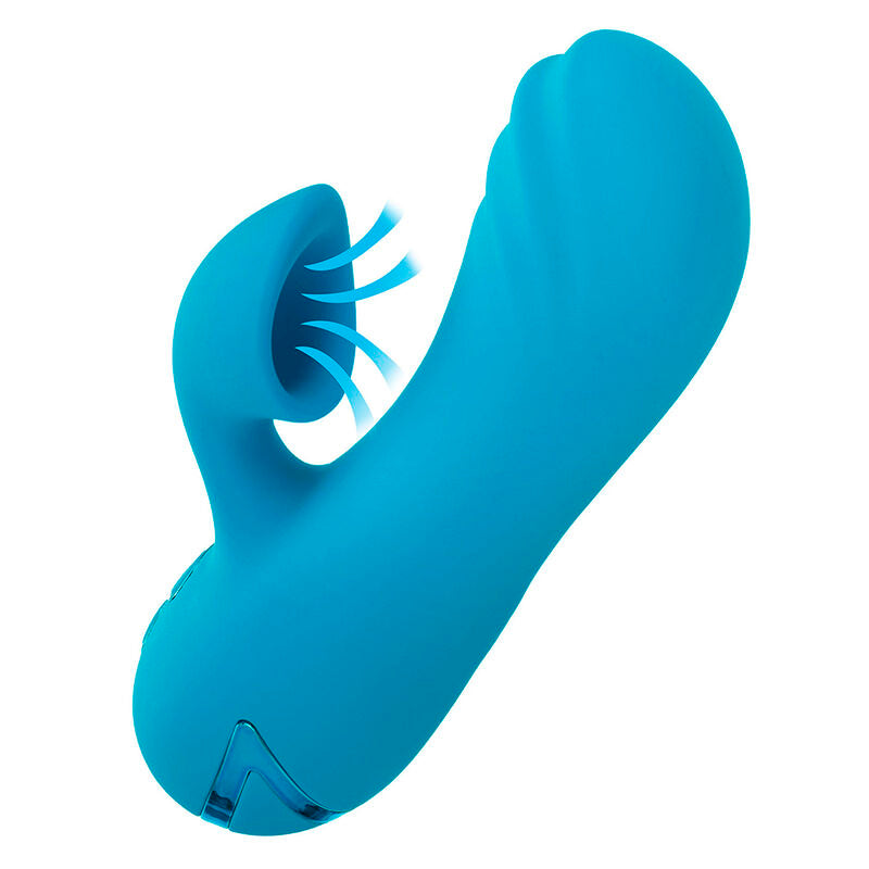 CALEXOTICS SUNSET BEACH SEDUCER VIBRADOR E ESTIMULADOR 10 FUNyoES AZUL