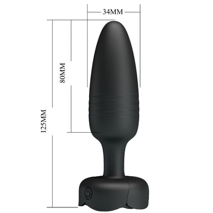PRETTY LOVE TARION ANAL PLUG COM LUZ LED PRETO 125 CM