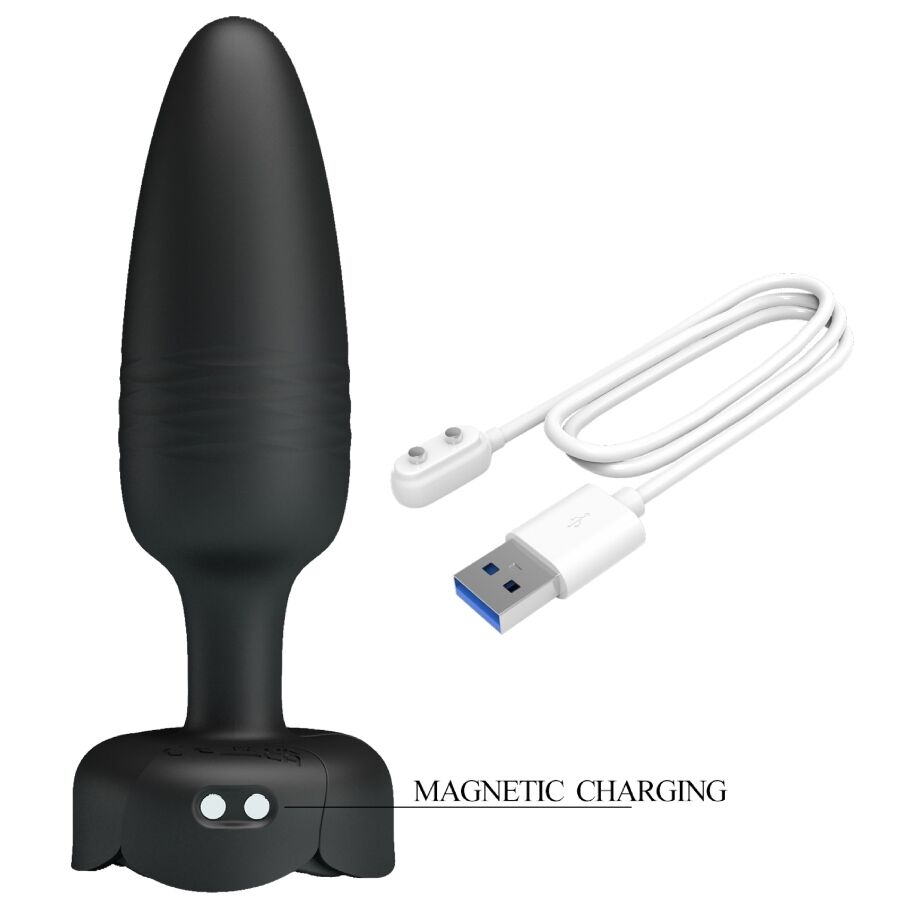 PRETTY LOVE TARION ANAL PLUG COM LUZ LED PRETO 125 CM