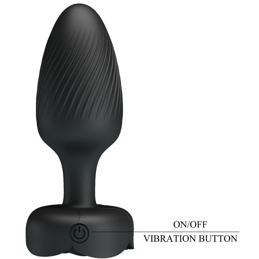 PRETTY LOVE OSBORN PLUG ANAL COM LUZ LED PRETO 98 CM
