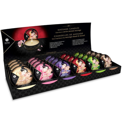 SHUNGA MINI CARESS BY VELA DISPLAY VELAS DE MASSAGEM 24 UNIDADES