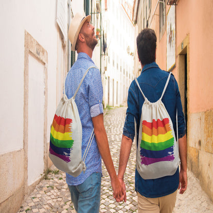PRIDE MOCHILA COM BANDEIRA LGBT DE ALGODO