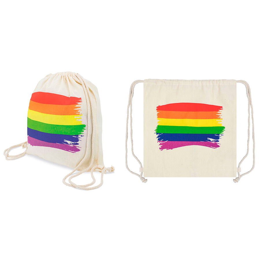 PRIDE MOCHILA COM BANDEIRA LGBT DE ALGODO