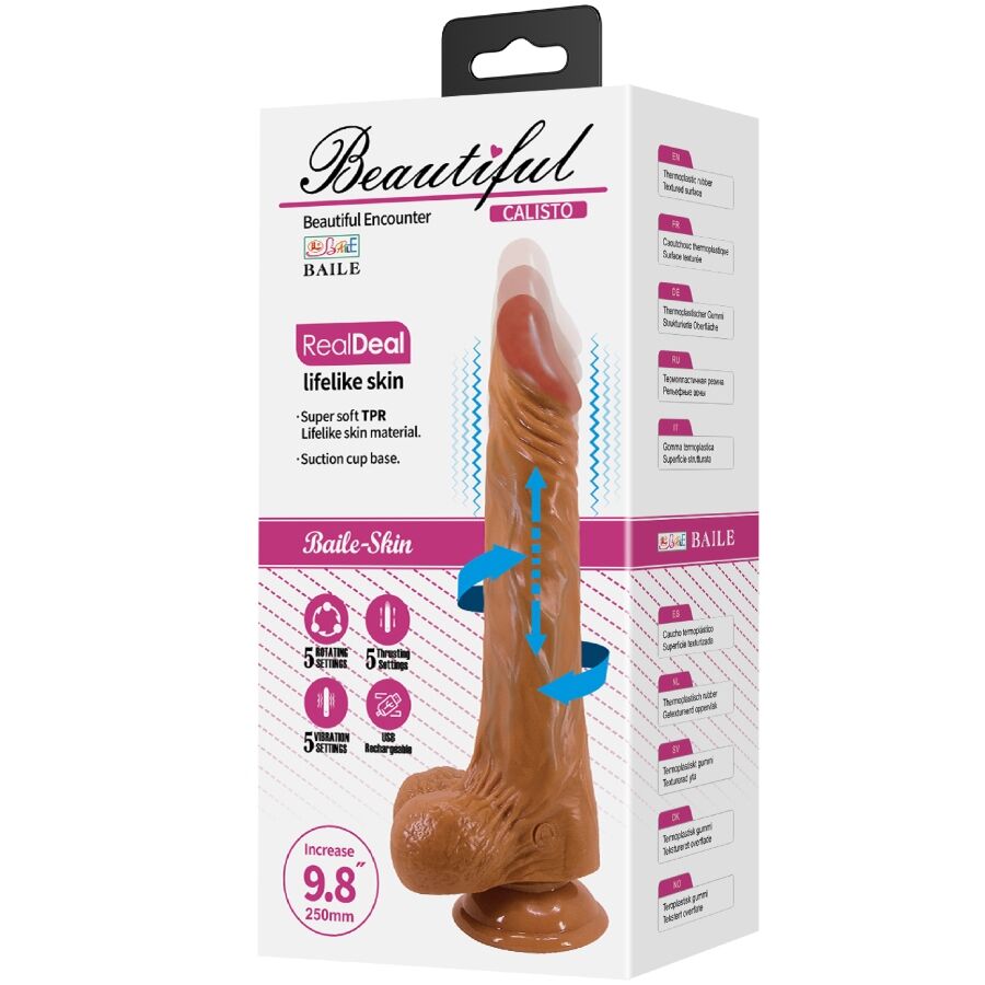 BAILE CALISTO DILDO REALISTA 24 CM CARNE
