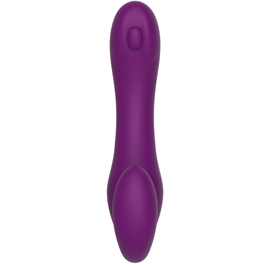 XOCOON VIBRADOR STRAP ON 2 EM 1 SEM ALyAS COM CONTROLE REMOTO ROXO
