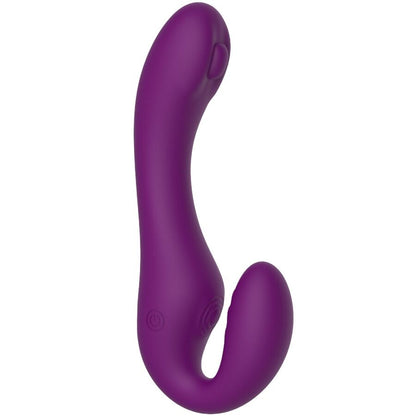XOCOON VIBRADOR STRAP ON 2 EM 1 SEM ALyAS COM CONTROLE REMOTO ROXO