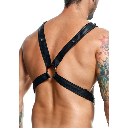 MOB DNGEON CROSSED BLACK CHAIN HARNESS TAMANHO uNICO