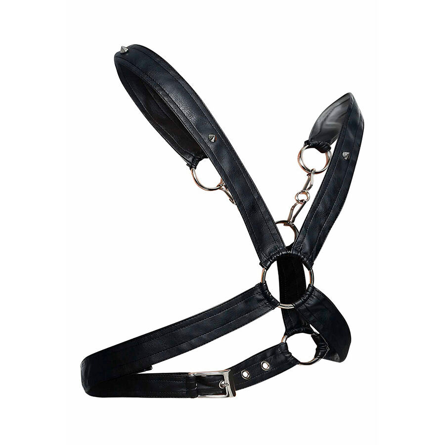 MOB DNGEON CROSSED BLACK CHAIN HARNESS TAMANHO uNICO