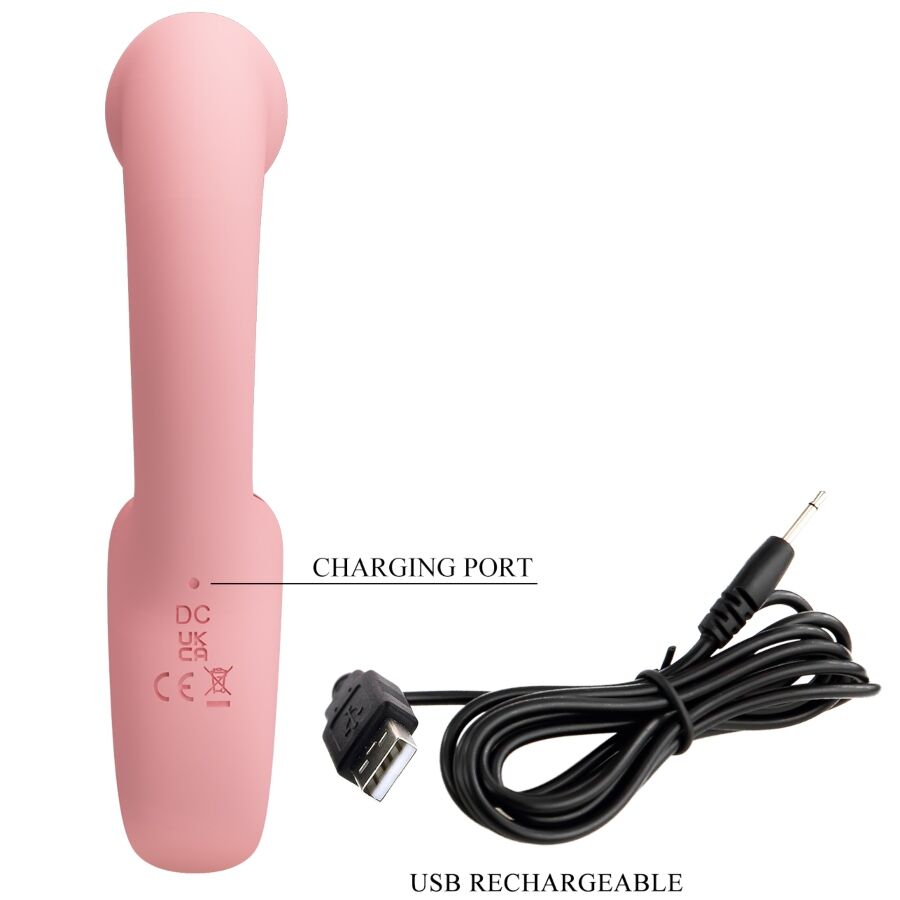 PRETTY LOVE ERYNNYES VIBRADOR PONTO G ESTIMULADOR DE CLIToRIS 10 VIBRAyoES ROSA