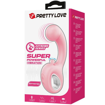 PRETTY LOVE ERYNNYES VIBRADOR PONTO G ESTIMULADOR DE CLIToRIS 10 VIBRAyoES ROSA