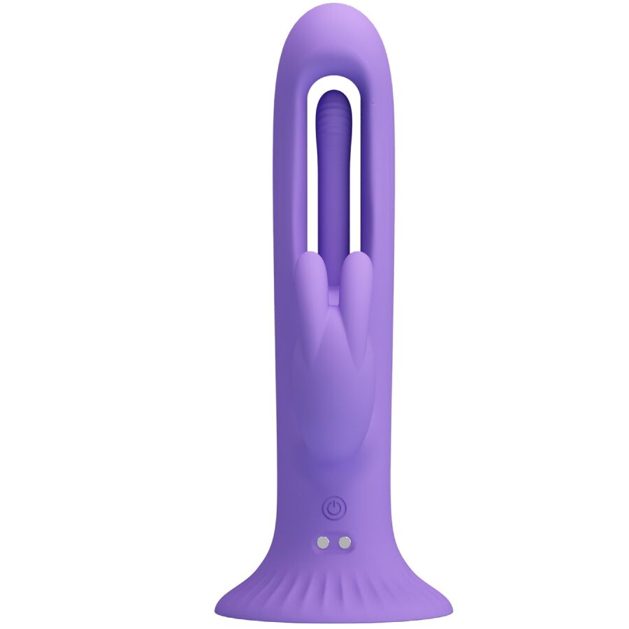 PRETTY LOVE VIBRADOR DE COELHO KILLMOULIS 12 MODOS DE VIBRAyaO ROXO