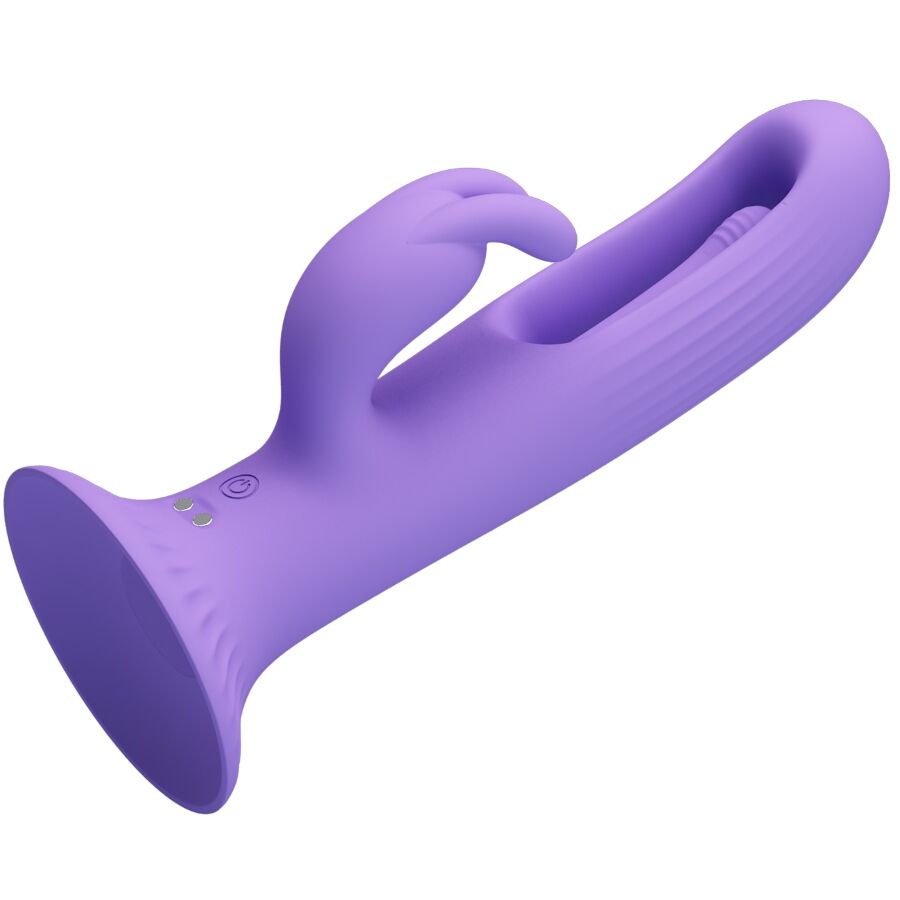 PRETTY LOVE VIBRADOR DE COELHO KILLMOULIS 12 MODOS DE VIBRAyaO ROXO