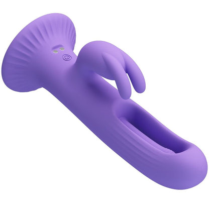 PRETTY LOVE VIBRADOR DE COELHO KILLMOULIS 12 MODOS DE VIBRAyaO ROXO