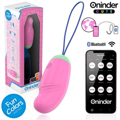 ONINDER CUTE OVO VIBRO GIRAToRIO LOVE PLEASURE 360 SILICONE APLICATIVO MUNDIAL GRATUITO