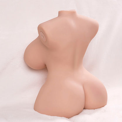 XISE TORSO REALISTA DE IMPULSO PEQUENO COM VIBRAyaO FEMININA 40 CM