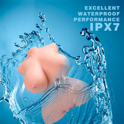 XISE TORSO REALISTA DE IMPULSO PEQUENO COM VIBRAyaO FEMININA 40 CM