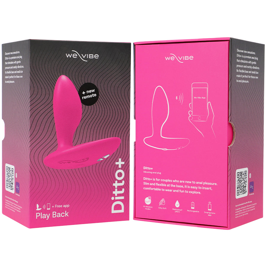 WE VIBE DITTO VIBRADOR ANAL PLUG ROSA