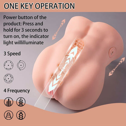 XISE LYDIA VAGINA FEMININA MASTURBADOR COM IMPULSO 25 CM