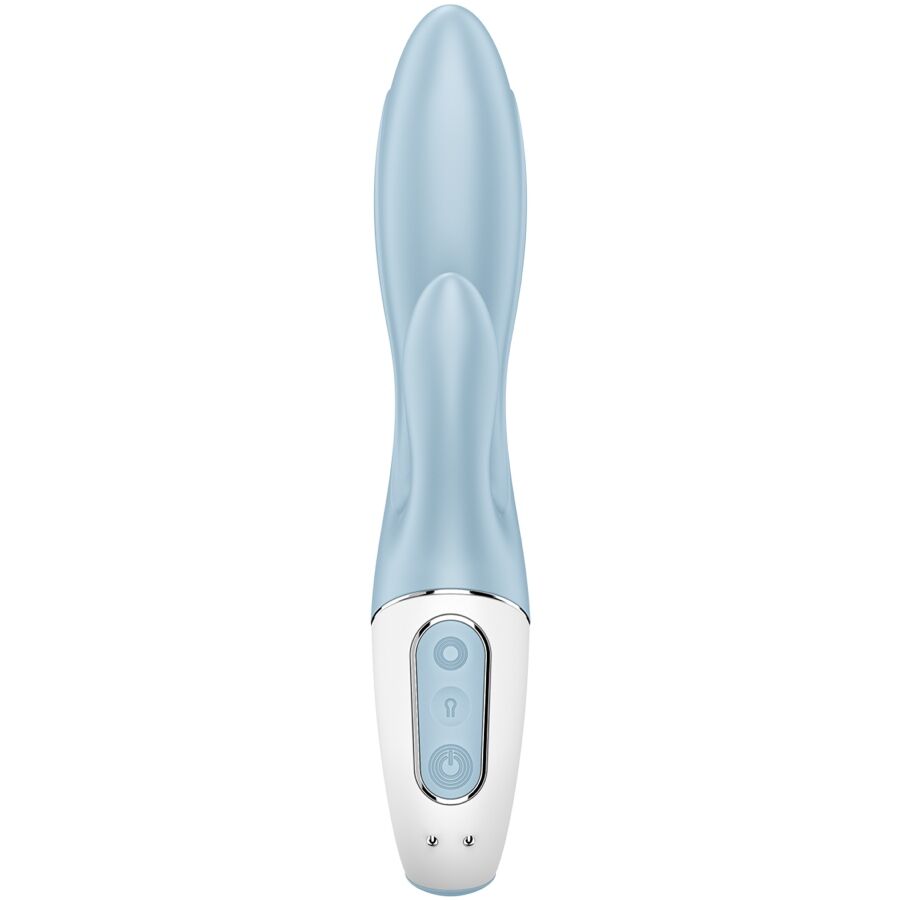SATISFYER BOMBA DE AR BUNNY 1 COELHO INFLaVEL VIBRADOR AZUL