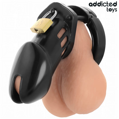 ADDICTED TOYS LOCKED GAIOLA DE PeNIS DE OBSIDIANA TAMANHO M