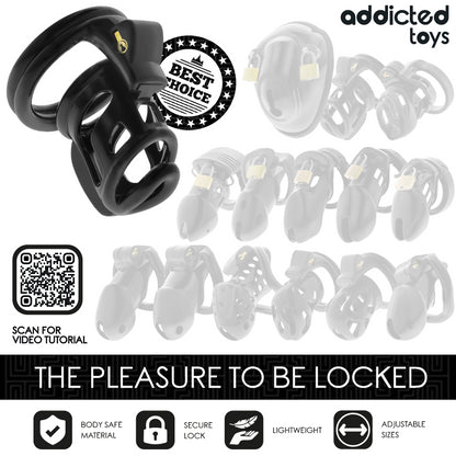 ADDICTED TOYS LOCKED GAIOLA GILDEN GAIOLA PARA PeNIS 85 CM
