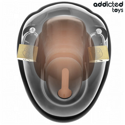 ADDICTED TOYS LOCKED GAIOLA DE CONTENyaO SEM CHAVE PARA PeNIS 115 CM