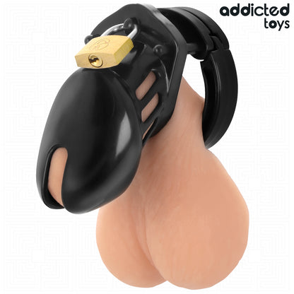 ADDICTED TOYS LOCKED GAIOLA DE PeNIS DE OBSIDIANA TAMANHO S