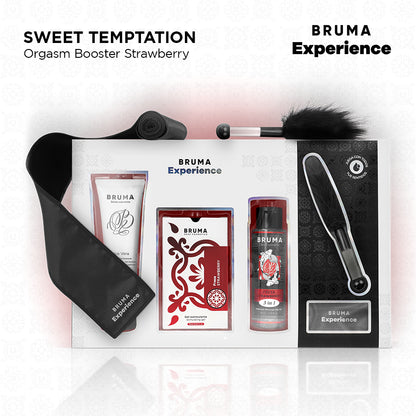 BRUMA XPERIENCE KIT TENTAyaO DE MORANGO DOCE COM POTENCIALIZADOR DE ORGASMO