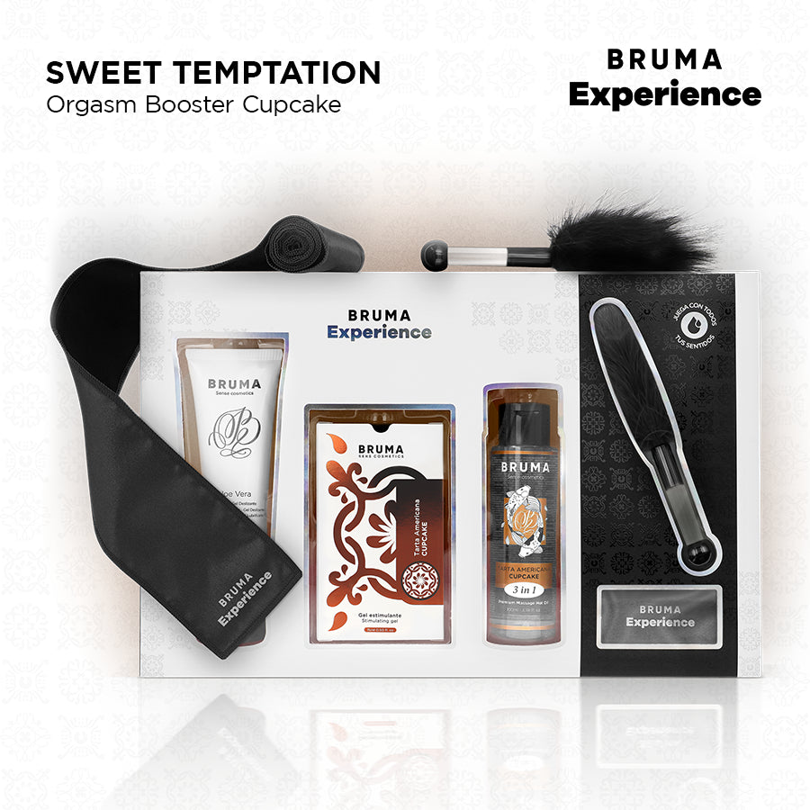 BRUMA XPERIENCE KIT DE TENTAyaO DOCE AMERICANA TART COM POTENCIALIZADOR DE ORGASMO