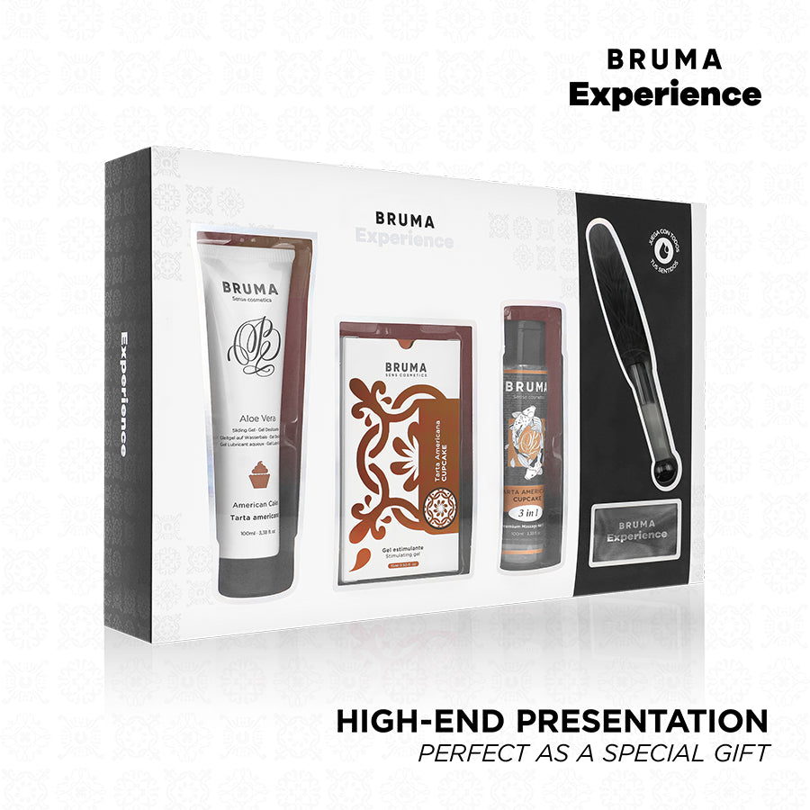 BRUMA XPERIENCE KIT DE TENTAyaO DOCE AMERICANA TART COM POTENCIALIZADOR DE ORGASMO