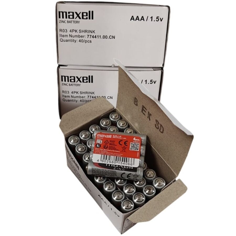 MAXELL PILHA SALINA MANGANESO AAA R03 RETRaTIL4