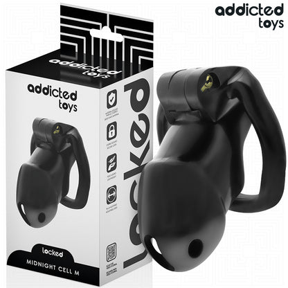 ADDICTED TOYS LOCKED GAIOLA PARA PeNIS CELL MINDNIGHT 42 CM TAMANHO M