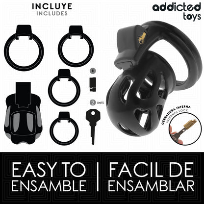 ADDICTED TOYS LOCKED GAIOLA PARA PeNIS SILENT KEEP 75 CM