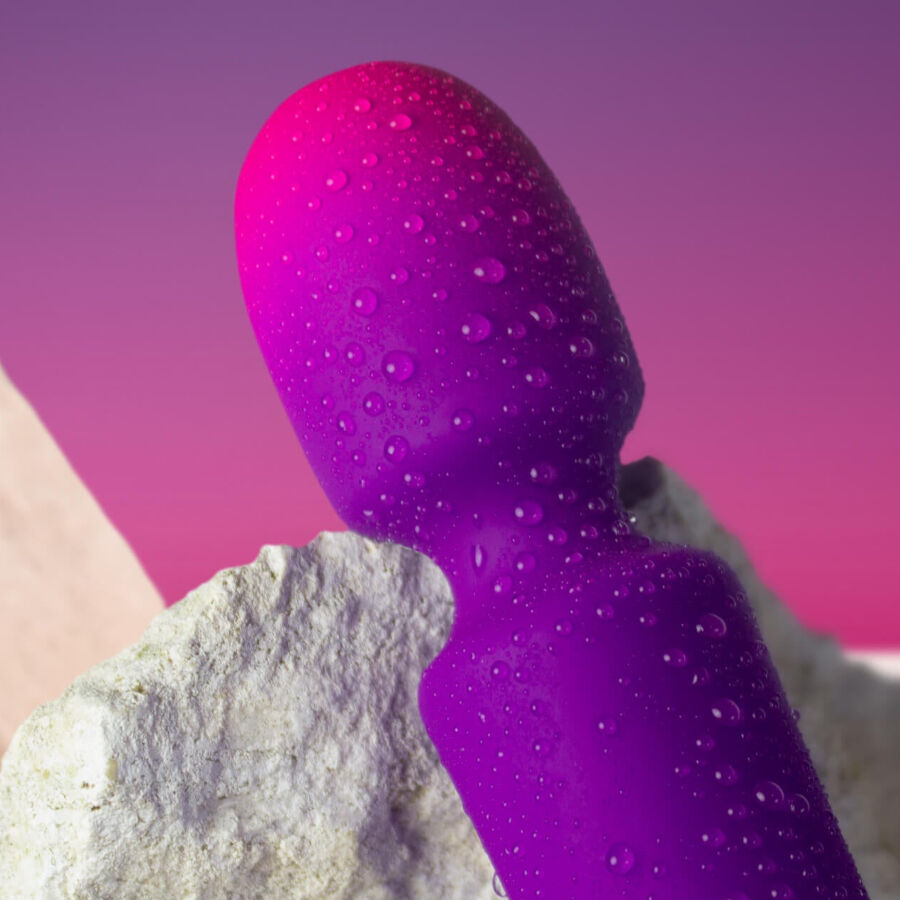 ROCKS OFF GLO GIRL VIBRADOR WAND MINI ROXO