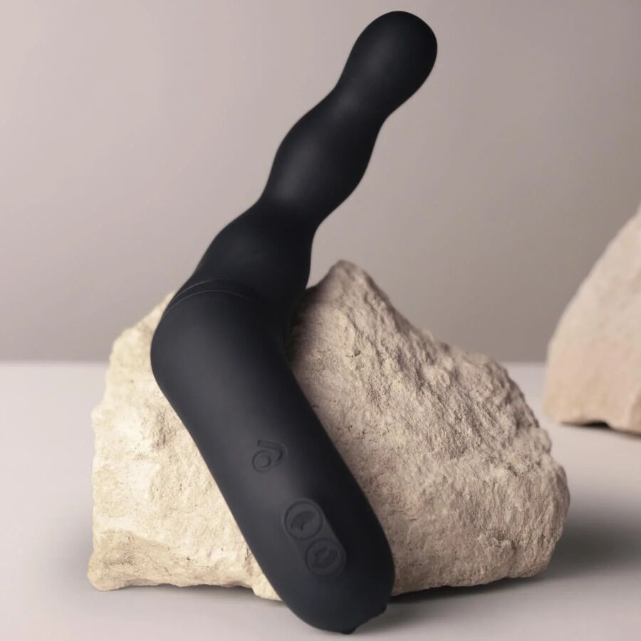 ROCKS OFF ADAPTADOR DE VIBRADOR ANAL E DE PRoSTATA PRETO