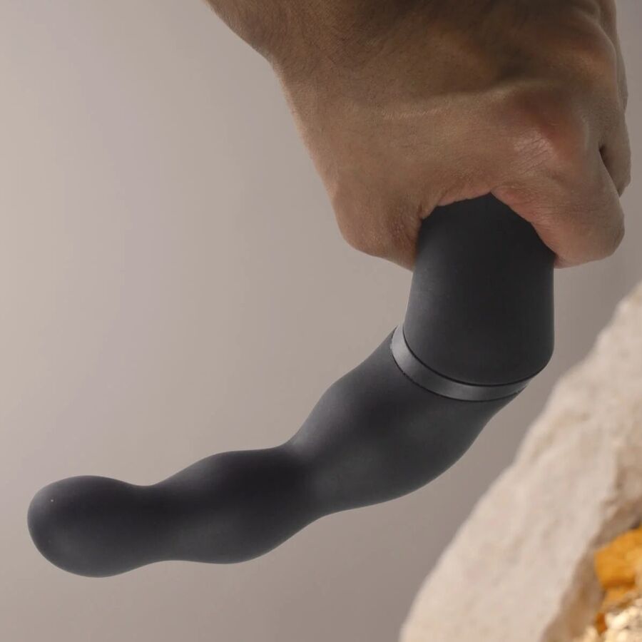 ROCKS OFF ADAPTADOR DE VIBRADOR ANAL E DE PRoSTATA PRETO