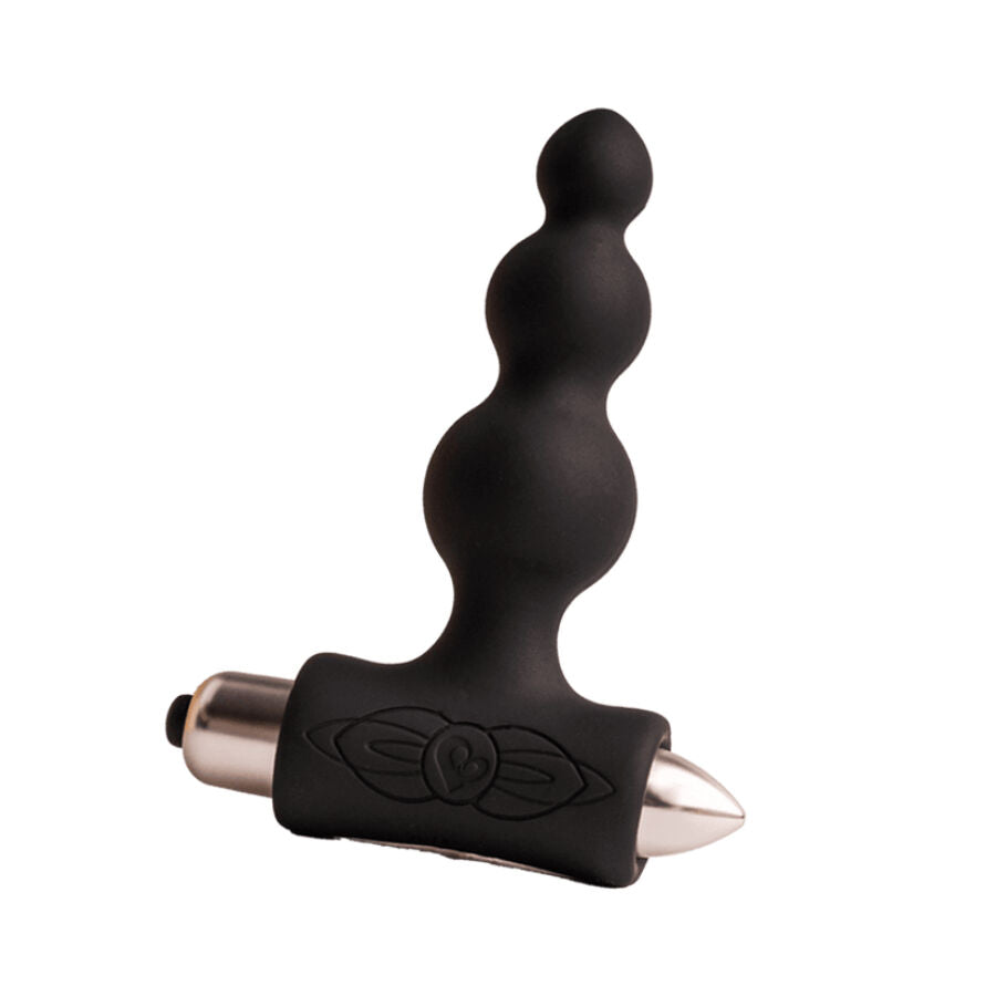 ROCKS OFF PETITE SENSATIONS BUBBLES PLUG ANAL VIBRADOR PRETO
