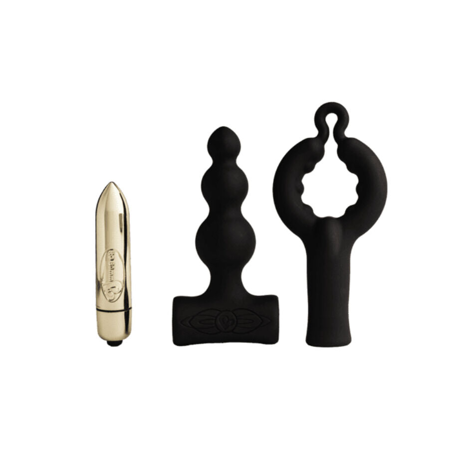 ROCKS OFF PETITE SENSATIONS BUBBLES PLUG ANAL VIBRADOR PRETO