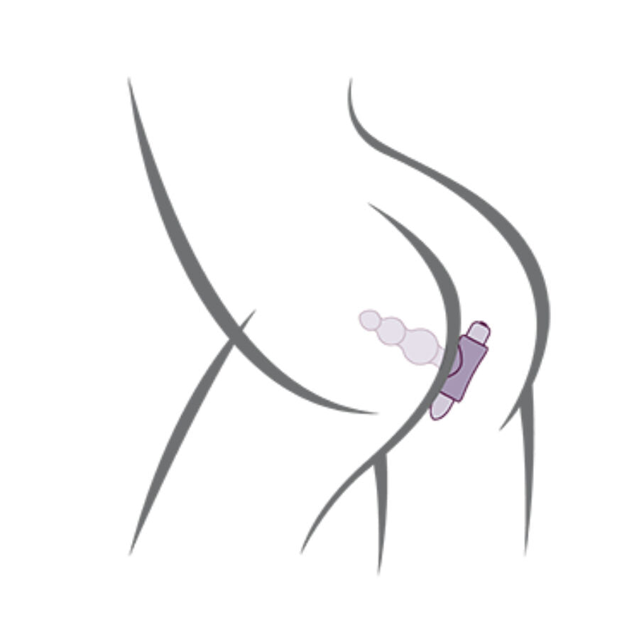 ROCKS OFF PETITE SENSATIONS BUBBLES PLUG ANAL VIBRADOR PRETO