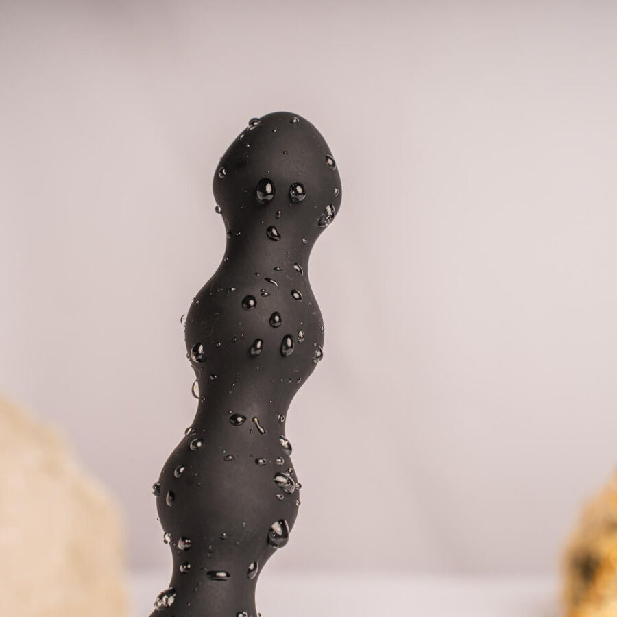 ROCKS OFF PETITE SENSATIONS PEARLS PLUG ANAL VIBRADOR PRETO