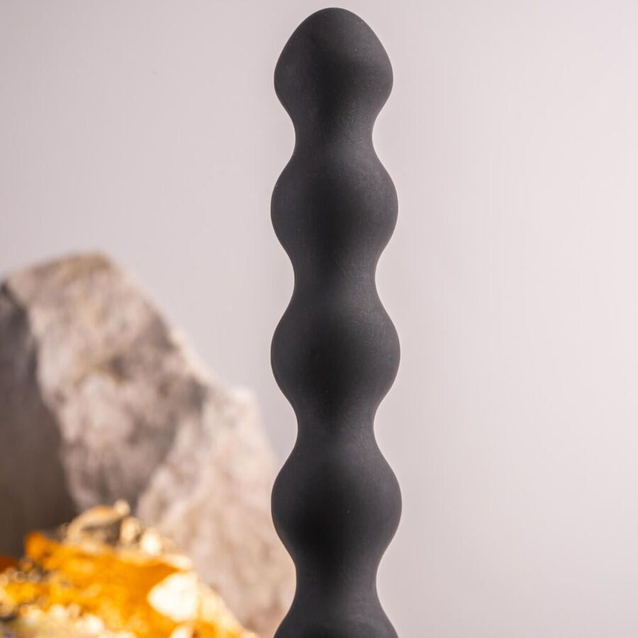 ROCKS OFF PETITE SENSATIONS PEARLS PLUG ANAL VIBRADOR PRETO