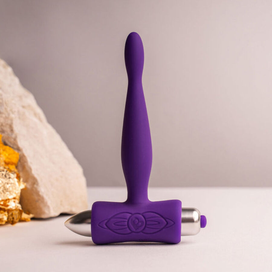 ROCKS OFF PETITE SENSATIONS TEAZER PLUG ANAL VIBRADOR ROXO