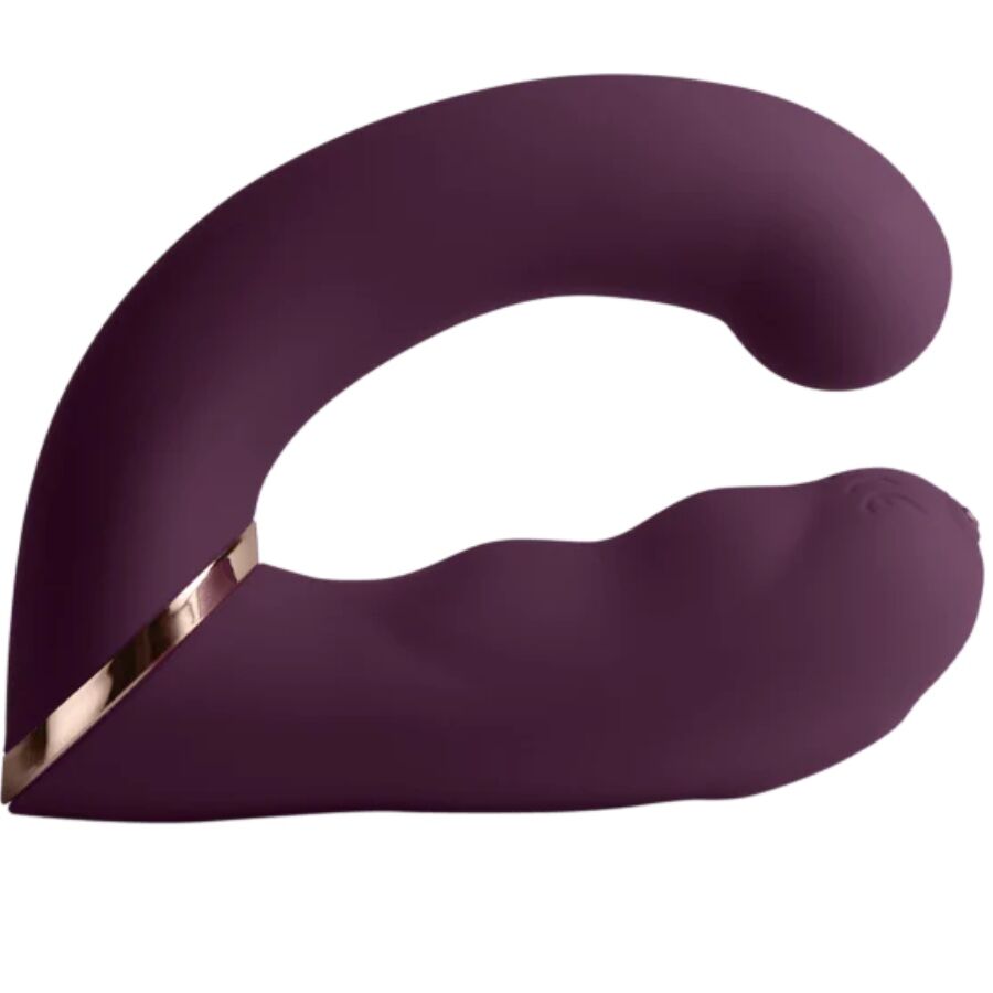 ROCKS OFF VIBRADOR DUPLO GEMINI ESTIMULADOR DE CLIToRIS PONTO G ROXO