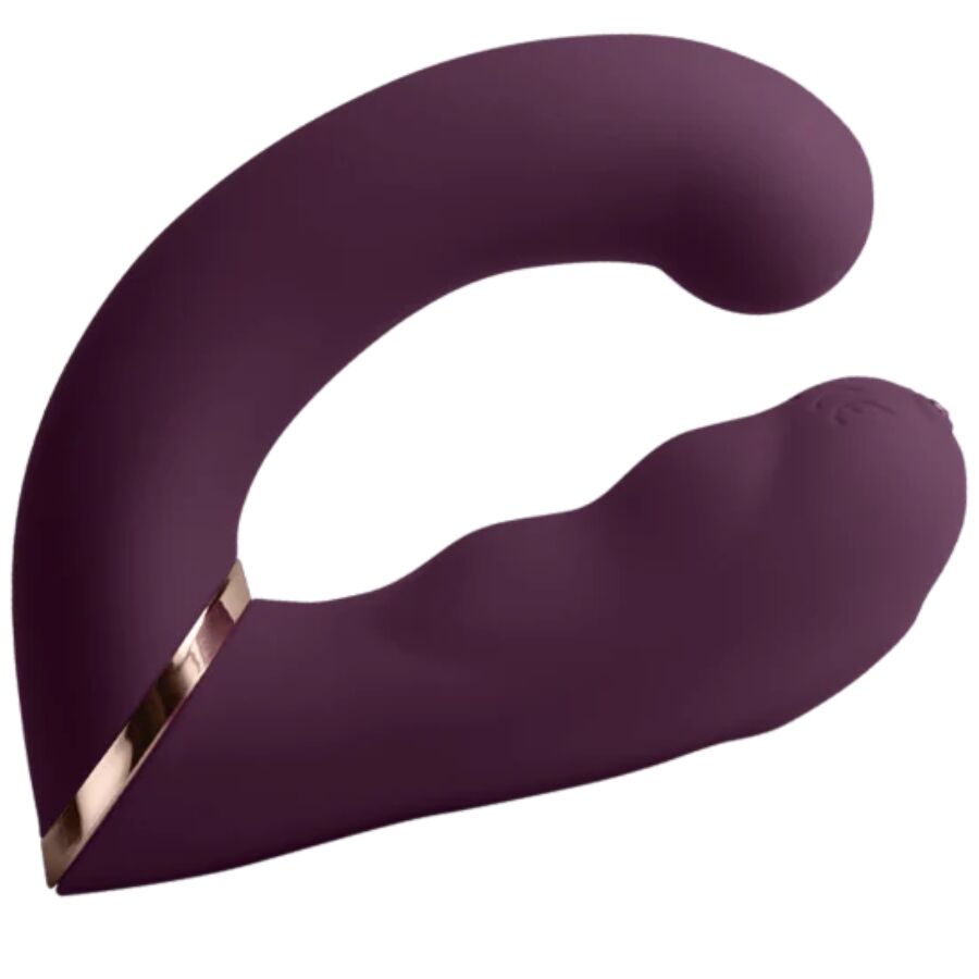 ROCKS OFF VIBRADOR DUPLO GEMINI ESTIMULADOR DE CLIToRIS PONTO G ROXO