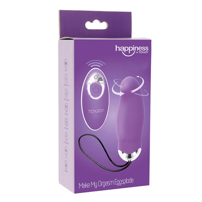 TOYJOY FELICIDADE MEU ORGASMO EGGSPLODE VIBRADOR ROXO CONTROLE REMOTO
