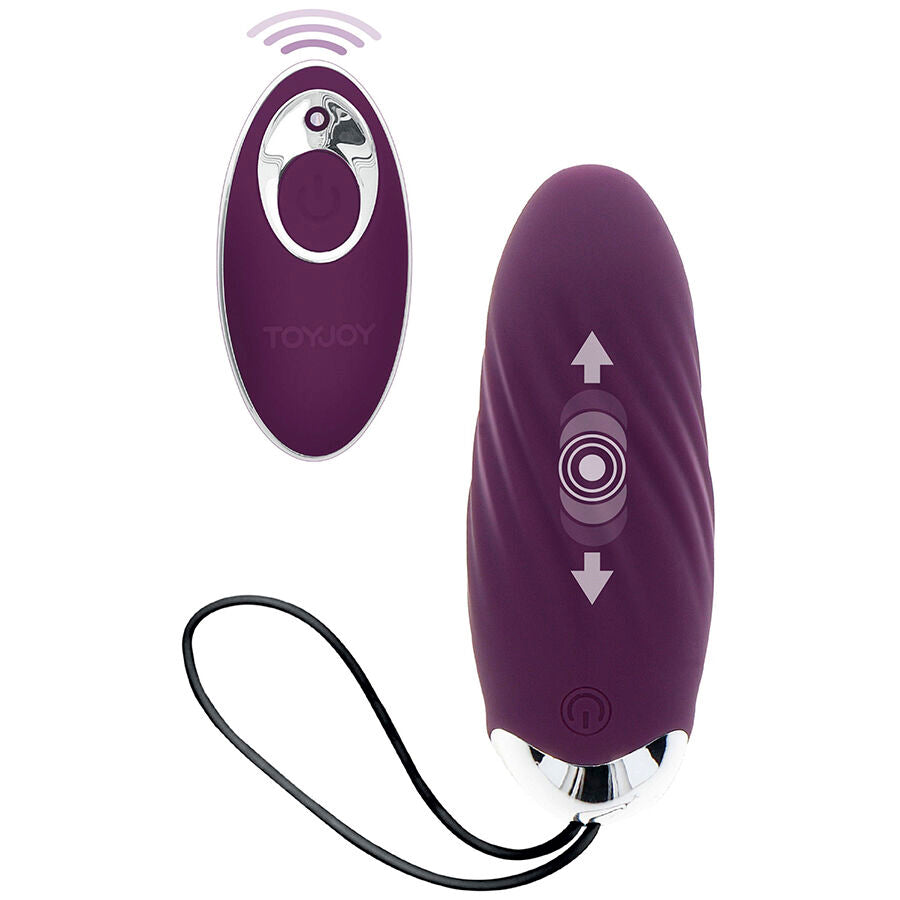 TOYJOY FELICIDADE KNOCK KNOCK EGGSTAVAGANT VIBRADOR CONTROLE REMOTO ROXO