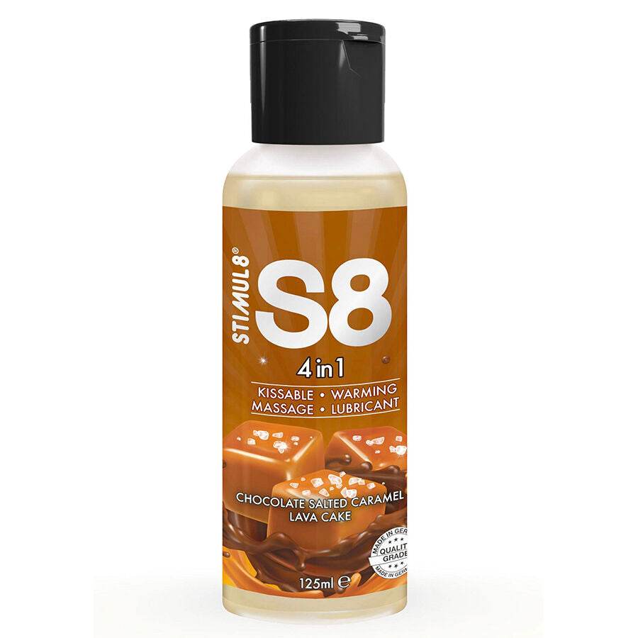 STIMUL8 S8 LUBRIFICANTE 4 EM 1 DE SOBREMESA DE CHOCOLATE E CARAMELO SALGADO 125 ML