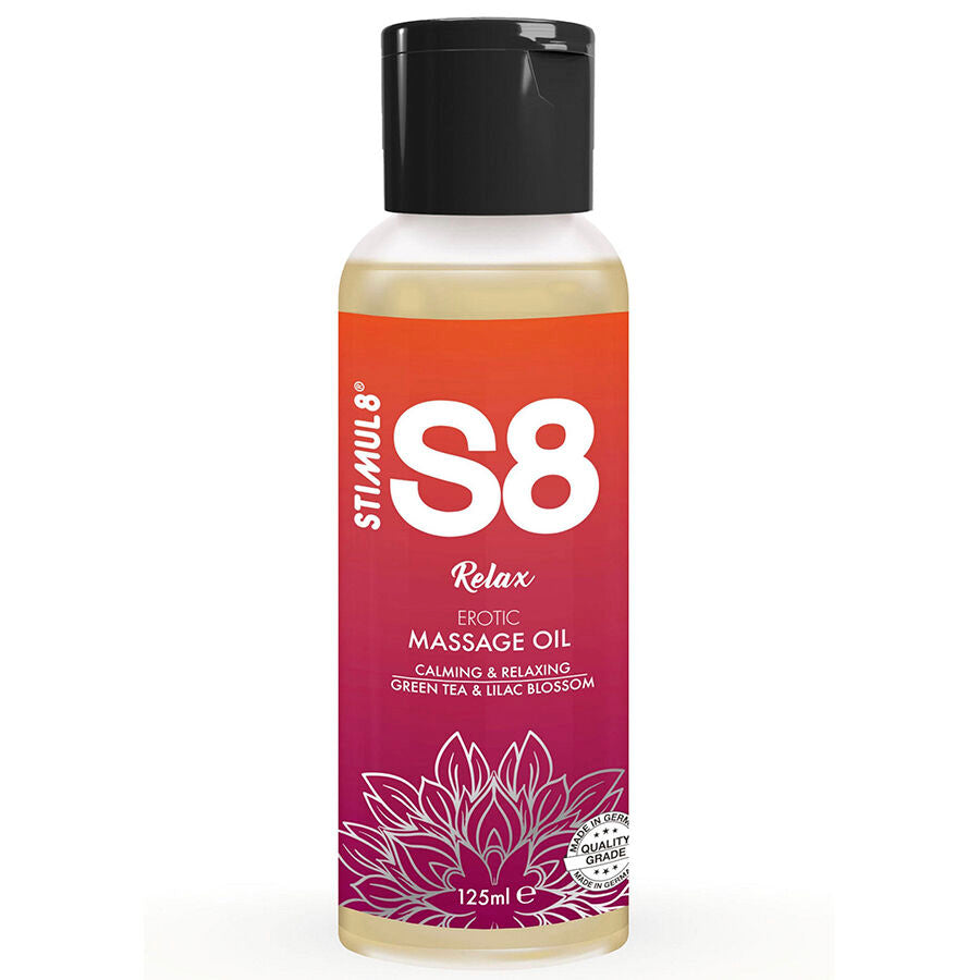STIMUL8 S8 RELAX oLEO DE MASSAGEM DE CHa VERDE 125 ML