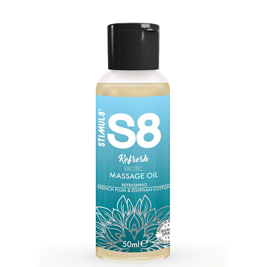 STIMUL8 S8 REFRESH oLEO DE MASSAGEM ERoTICO DE ALGODaO 50 ML